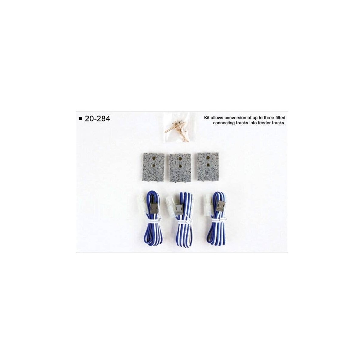 Unitrack -- Turntable Extention Track Power Feeder Kit pkg(3), N, Kato USA Inc 20284