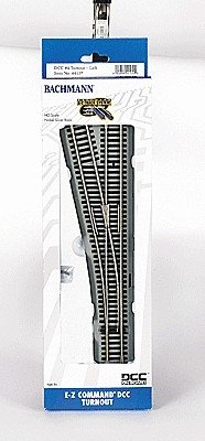 Decoder-Equipped Nickel Silver E-Z Track(R) Turnouts -- 4 Left Hand, HO, Bachmann Industries 44139