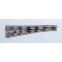 6 Manual Turnout -- Left Hand 34-1/8′ 867mm Radius Curve, HO, Kato USA Inc 2862