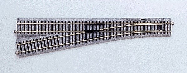 6 Manual Turnout -- Left Hand 34-1/8′ 867mm Radius Curve, HO, Kato USA Inc 2862