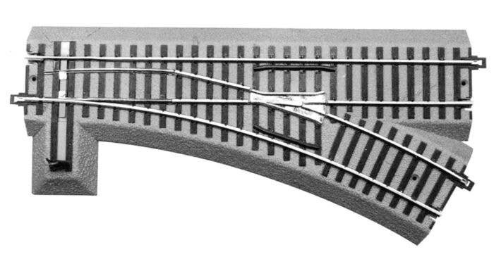 Manual R20 Turnout - FasTrack(R) -- Right, S, Lionel 649869