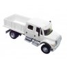 International(R) 7600 2-Axle Crew Cab Truck with Solid Stake Bed - Assembled -- White with Railroad Maintenance-of-Way logo deca
