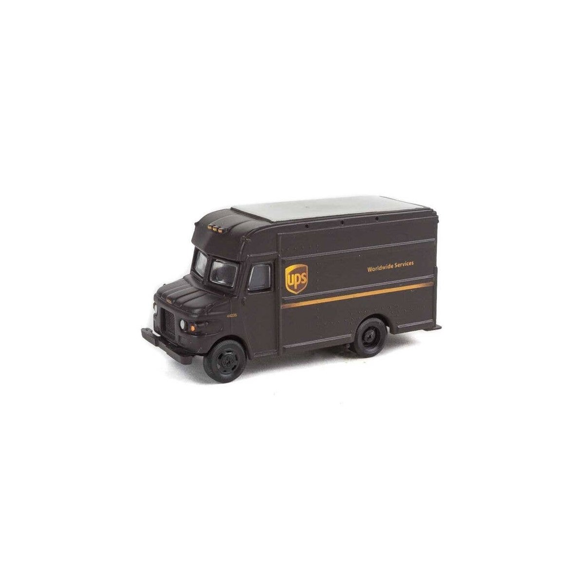 UPS Package Car -- United Parcel Service Modern Shield Logo, HO, Walthers SceneMaster 14001