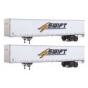 53′ Stoughton Trailer 2-Pack - Assembled -- Swift, HO, Walthers SceneMaster 2457
