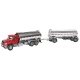 International(R) 7600 Tank Truck w/Trailer - Assembled -- Al`s Victory Service, Interstate Oil & Winner`s Circle decals (red, ch