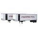 40′ Trailmobile Trailer 2-Pack - Assembled -- Preferred Pool (white, black, red), HO, Walthers SceneMaster 2515