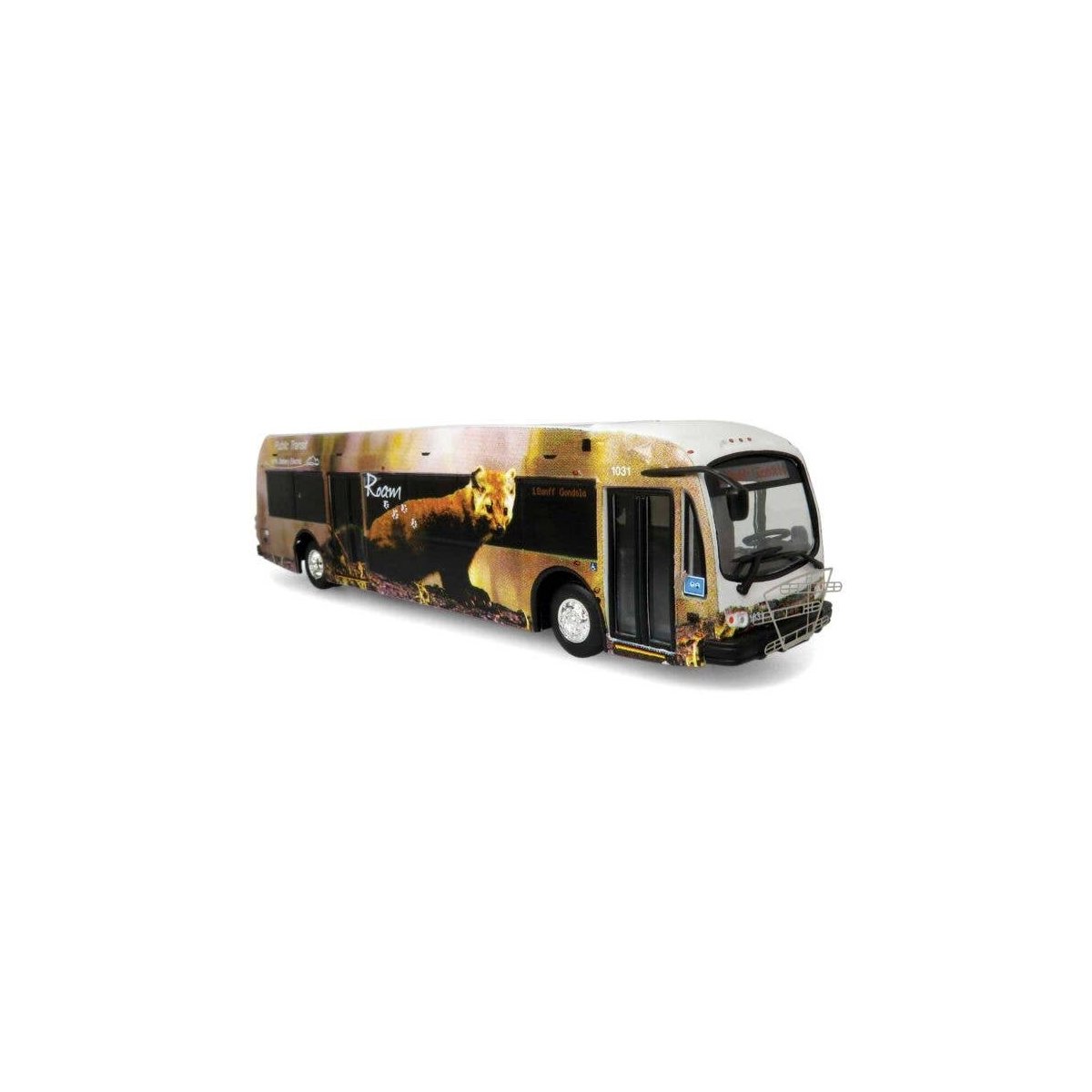 2020 Proterra ZX5 Electric Transit Bus - Assembled -- Roam Transit, Banff, Alberta (Mountain Lion Mural, Destination: Banff Gond