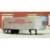 1951-1955 Fruehauf 34′ Stainless Steel West Coast Reefer Trailer - Resin Kit -- Unpainted with West Coast Fast Freight Decals,