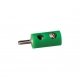 Round Plugs w/Crossover Hole -- Green, ALL, Brawa Modellspielwaren 3053