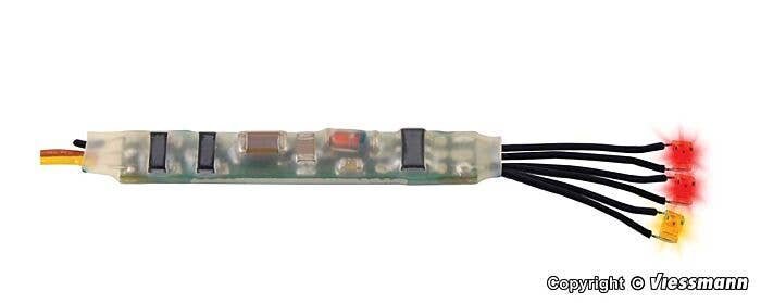 Mini LEDs with Fire Effects Flasher Circuit -- 1/16 x 1/32′ .16 x .08cm LEDs (2 red, 1 yellow), ALL, Viessmann Modellspielwar