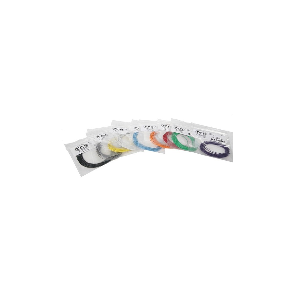 30 Gauge Wire 10′ 3.05m Roll -- Multi-Color Pack: 1 Roll Each of 9 Colors, ALL, Train Control Systems 1467
