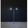 Double Whip-Style LED Street Light -- 3-15/16′ 10cm Tall, HO, Faller Gmbh 180201