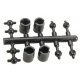 Universal Driveline Couplers -- 2.0mm Shaft (Primary Cups, Horned Ball) 1.5, 2.4mm Add`l Cups 1/8` Ball D, ALL, Northwest Short 
