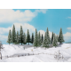 Snowy Fir Trees -- Schneetannen -- 8 pcs - HO TT - Noch 24680