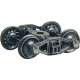 Bettendorf T-Section Trucks w/33′ Code 88 Ribbed-Back Metal Wheels -- pkg(2), HO, Kadee Quality Products 1572