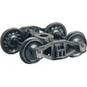 Bettendorf T-Section Trucks w/33′ Code 88 Ribbed-Back Metal Wheels -- pkg(2), HO, Kadee Quality Products 1572