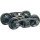 Vulcan Double Truss Trucks w/33′ Code 88 Ribbed-Back Metal Wheels -- pkg(2), HO, Kadee Quality Products 1573