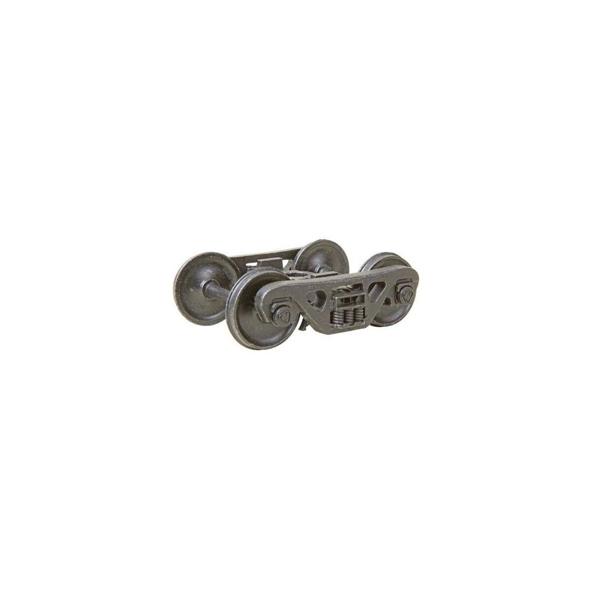 2-Rail A.S.F. 100-Ton Roller Bearing Metal Trucks -- With 36′ Smooth-Back Metal P48 Wheels 1 Pair, O, Kadee Quality Products 7