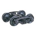 National Type B-1 50-Ton Self-Centering HGC Trucks -- Code 110 (.110`) 33` Ribbed-Back RP-25 Wheels 1 Pair, HO, Kadee Quality Pr
