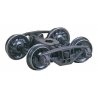 National Type B-1 50-Ton Self-Centering HGC Trucks -- Code 110 (.110`) 33` Ribbed-Back RP-25 Wheels 1 Pair, HO, Kadee Quality Pr