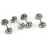 33′ Turned Metal RP-25 Wheelsets -- With Metal Axles pkg(12), HO, WalthersProto 2300
