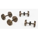 11 Tooth Geared Wheelsets -- 40`/110 ROCO/AHM Alco C424 Wheelsets: 2 Geared 11T SG x .307` OD 2 Trail, HO, Northwest Short Line 