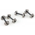 33′ Turned Metal RP-25 Wheelsets -- With Plastic Axles pkg(12), HO, WalthersProto 2301