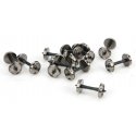 36′ Turned Metal RP-25 Wheelsets -- With Plastic Axles pkg(12), HO, WalthersProto 2303