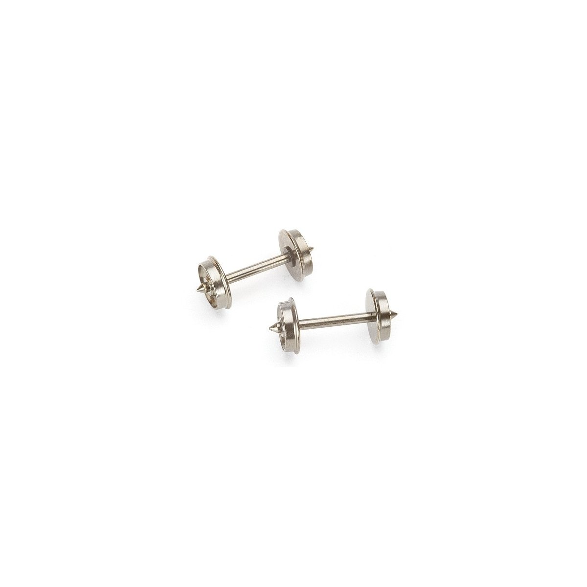 Flat-Back Wheelsets - E-Z Track(R) -- 33′ pkg(12), HO, Bachmann Industries 42904