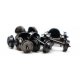Metal Wheelsets -- 33′ Diameter, .537 Axle Length for MTL Trucks - 100 Axles, N, Intermountain Railway Company 60057