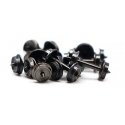 Metal Wheelsets -- 33′ Diameter, .537 Axle Length for MTL Trucks - 100 Axles, N, Intermountain Railway Company 60057