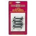 Metal Wheel Set -- Small - 1′ 24.5mm pkg(4), G, Bachmann Industries 92422