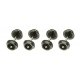33′ Blackened Metal Wheels -- pkg(12), N, Atlas Model Railroad Co. 22020