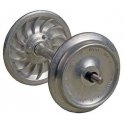 Ribbed-Back Metal Wheelsets -- 33` Diameter for 1/29 Scale or 36` for 1/32 (1) Scale (uncolored) 1 Set, G, Kadee Quality Product
