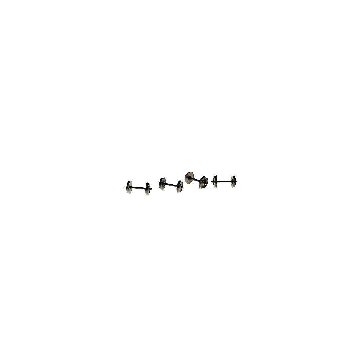 Pointed Axle Nickel-Silver Wheelset -- 38′/88, HO, Northwest Short Line 372364