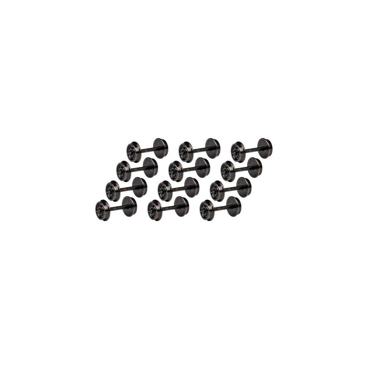 36′ Metal Wheelsets -- pkg(12), HO, Lionel 8754361