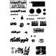 20th Century Sign Sets -- Set 1 1900-30 Garage, Pepsi, Studebaker, Goodyear, Cafe, Dr. Pepper & More, HO, Microscale Industries 