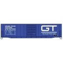 50′ Welded-Side Single-Door Boxcar - Kit -- Grand Trunk Western 597892 (blue, white, Good Track Road Logo) HO, Accurail Inc 57