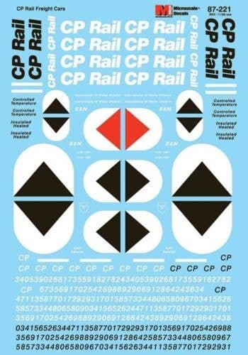 CP Rail - CP Rail System -- General Freight Equipment, 1970-1980, HO, Microscale Industries Inc 87221