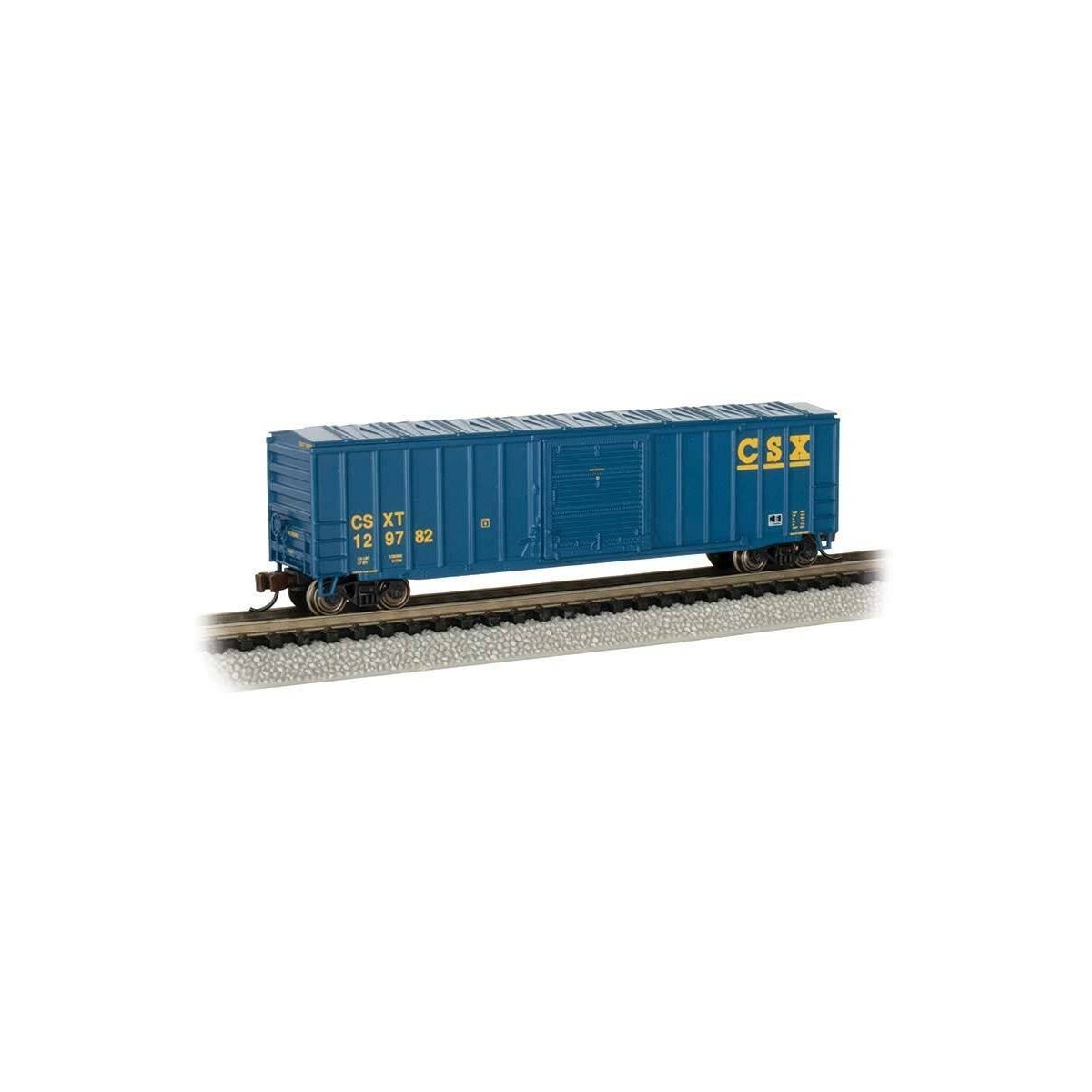 ACF 50′6′ Outside-Braced Sliding-Door Boxcar - Ready to Run - Silver Series -- CSX