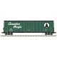 NSC 50′ Newsprint Plug-Door Boxcar - Ready to Run -- Canadian Pacific 81213 (green, white, Pine Tree Logo, Script Lettering)