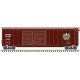 Postwar 50′ Double-Door Boxcar - Ready to Run - Master(R) -- Canadian National 551334 (Boxcar Red, white, green, Leaf Logo), H