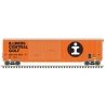 Postwar 50′ Double-Door Boxcar - Ready to Run - Master(R) -- Illinois Central Gulf 514309 (orange, white, black)