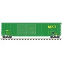 Postwar 50′ Double-Door Boxcar - Ready to Run - Master(R) -- Missouri-Kansas-Texas 2285 (green, yellow), HO, Atlas Model Railr