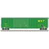 Postwar 50′ Double-Door Boxcar - Ready to Run - Master(R) -- Missouri-Kansas-Texas 2285 (green, yellow)