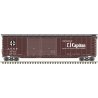 Postwar 50′ Double-Door Boxcar - Ready to Run - Master(R) -- Santa Fe 8666 (Boxcar Red, black, white, El Capitan)