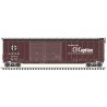 Postwar 50′ Double-Door Boxcar - Ready to Run - Master(R) -- Santa Fe 8734 (Boxcar Red, black, white, El Capitan)