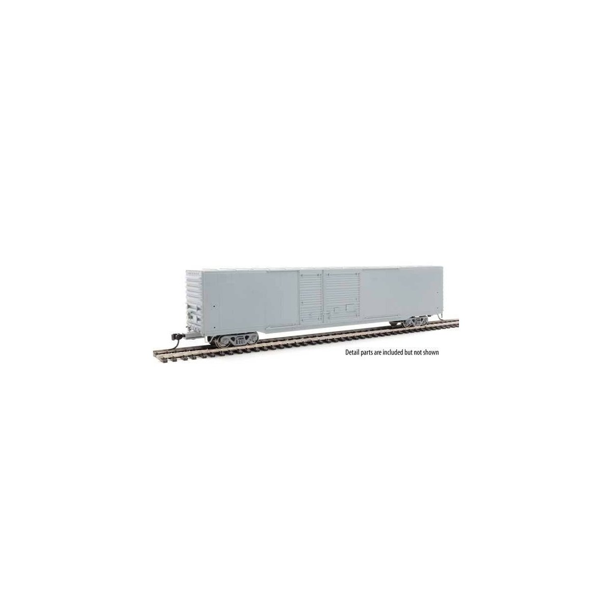 60′ Pullman-Standard Auto Parts Boxcar (10′ and 6′ doors) - Ready to Run -- Undecorated