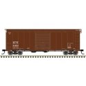 40` Postwar Boxcar with 8` Door - Ready to Run - Master(R) -- Kansas City Southern 21233 (Boxcar Red, white), HO, Atlas Model Ra