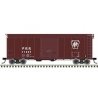 40′ Postwar Boxcar with 8′ Door - Ready to Run - Master(R) -- Pennsylvania Railroad 71349 (Tuscan, white, Plain Keystone, U-